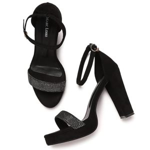 Marc Loire Women’s Comfortable Block Heel Fashion Sandals for Casual, Party and Formal Occasions.